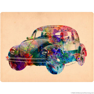 Old Time Buggy Rainbow Car Wall Decal