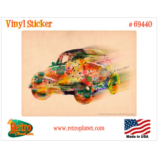 Old Fashioned Buggy Racecar Vinyl Sticker