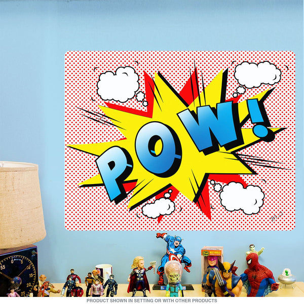 Pow Dotted Comic Book Word Wall Decal