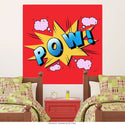 Pow Red Comic Book Word Wall Decal