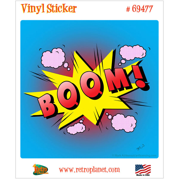Boom Blue Comic Book Word Vinyl Sticker