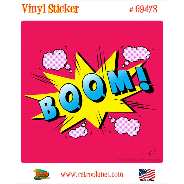 Boom Pink Comic Book Word Vinyl Sticker