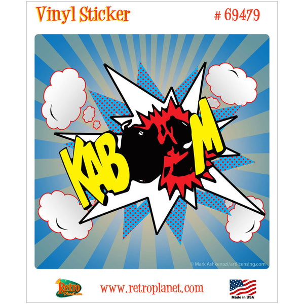 Kaboom Bomb Comic Book Word Vinyl Sticker