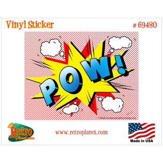 Pow Dots Comic Book Word Vinyl Sticker