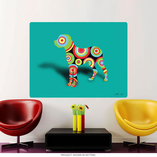 Guard Dog Mod Dots Pop Art Wall Decal