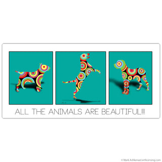 All Dogs Are Beautiful Pop Art Wall Decal