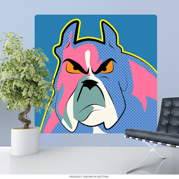Bulldog Comic Book Pop Art Wall Decal