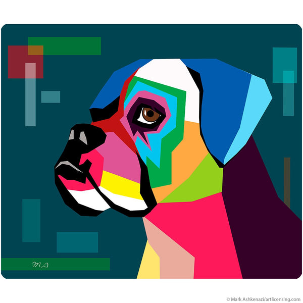 Boxer Abstract Dog Pop Art Wall Decal
