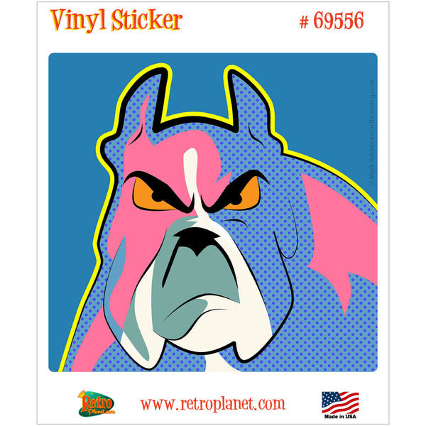 Bulldog Comic Book Pop Art Vinyl Sticker