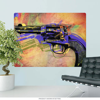 Six Shooter Handgun Pop Art Wall Decal