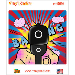 Bang Comic Book Gunshot Vinyl Sticker