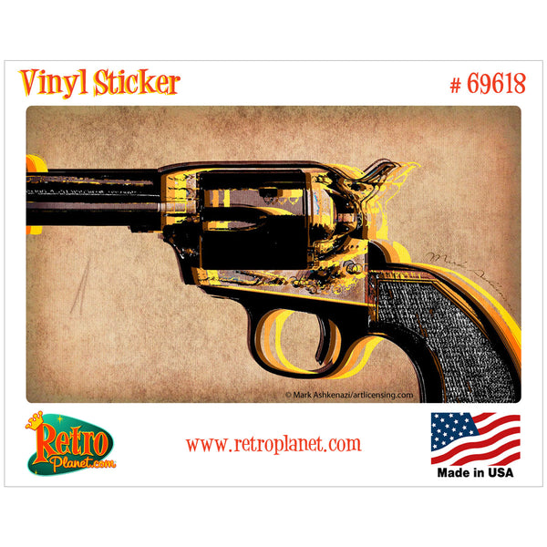 Revolver Handgun Chamber Vinyl Sticker