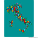 Italian Boot Map Of Italy Wall Decal