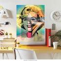 Marilyn Monroe Photo Folds Wall Decal