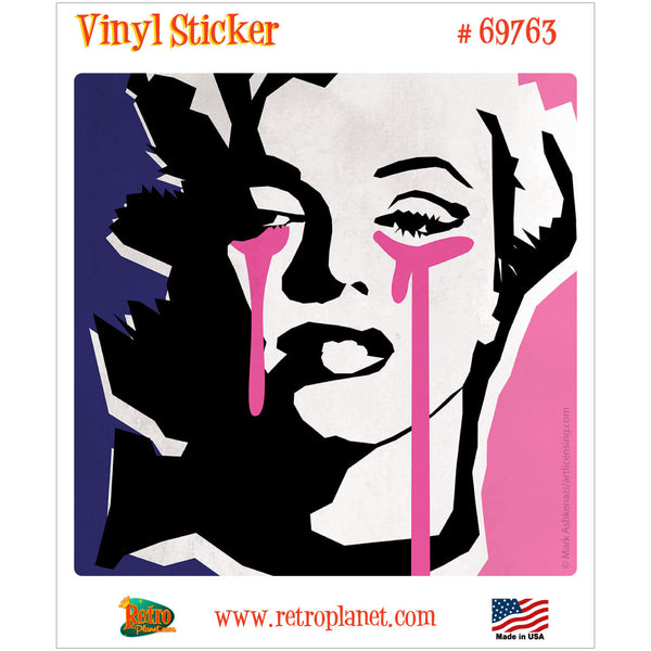 Marilyn Monroe Crying Pop Art Vinyl Sticker