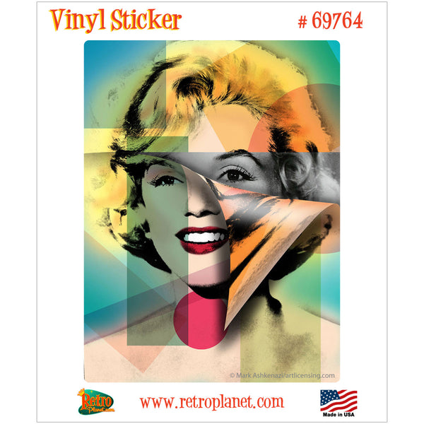 Marilyn Monroe Photo Folds Vinyl Sticker
