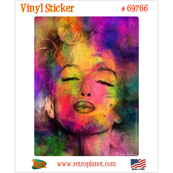 Marilyn Monroe Paint Smudge Vinyl Sticker