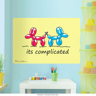 Complicated Balloon Animal Dog Wall Decal