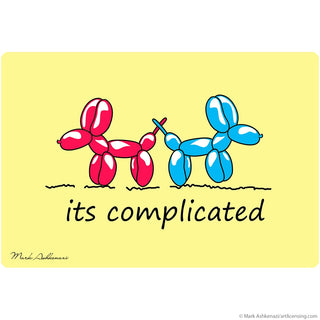 Complicated Balloon Animal Dog Wall Decal