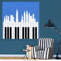 New York City Piano Keys Wall Decal