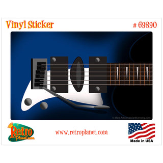 Electric Guitar Silhouette Vinyl Sticker