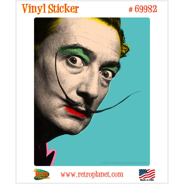 Salvador Dali Portrait Vinyl Sticker