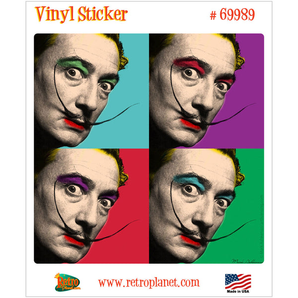 Salvador Dali Warhol Style Vinyl Sticker