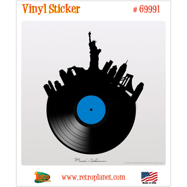 New York City Vinyl Record Vinyl Sticker