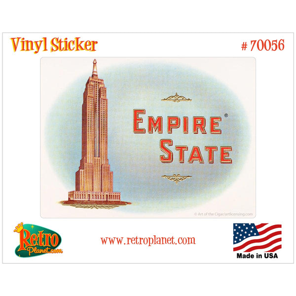 Empire State Cigar Label Vinyl Sticker