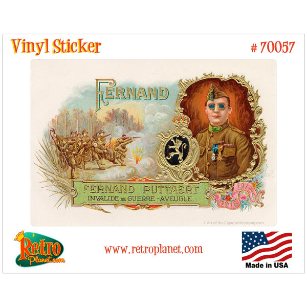 Fernand Cigar Label Vinyl Sticker