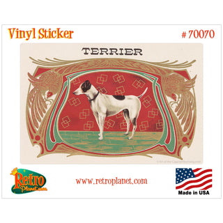 Terrier Cigar Label Vinyl Sticker