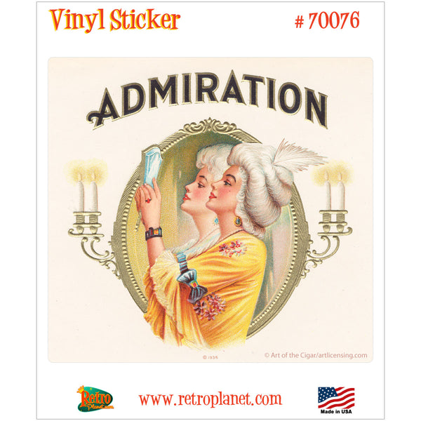 Admiration Cigar Label Vinyl Sticker