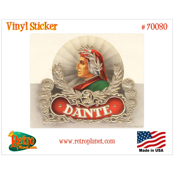 Dante Cigar Label Vinyl Sticker