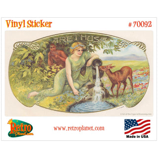 Arethusa Cigar Label Vinyl Sticker