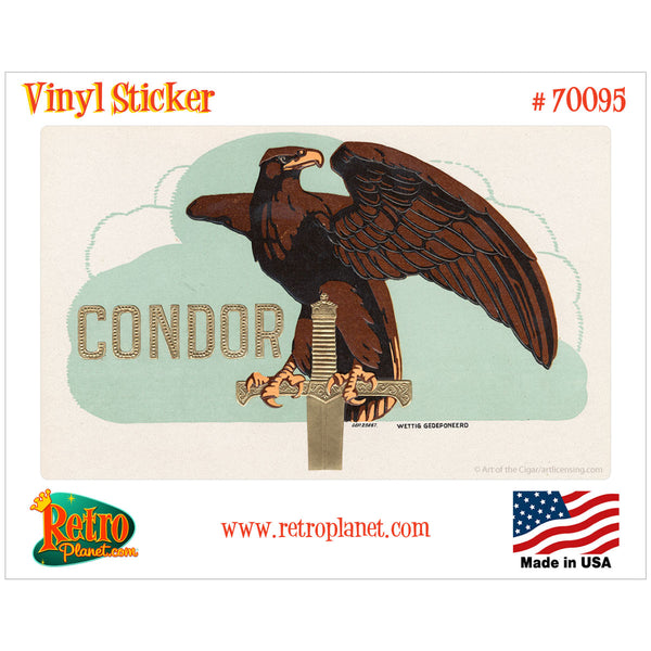 Condor Cigar Label Vinyl Sticker