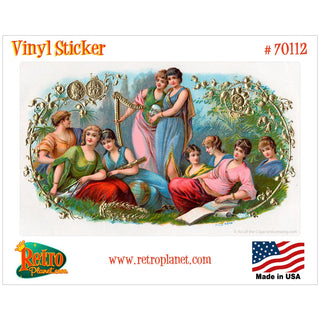 Ancient theater Cigar Label Vinyl Sticker