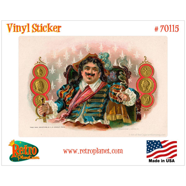 Aristocratic Cigar Label Vinyl Sticker