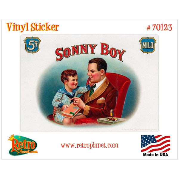 Sonny Boy Cigar Label Vinyl Sticker