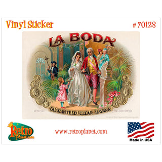 La Boda Cigar Label Vinyl Sticker