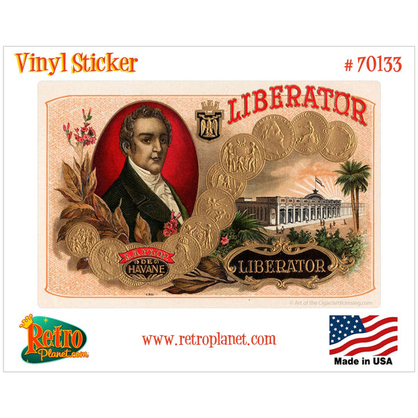 Liberator Cigar Label Vinyl Sticker