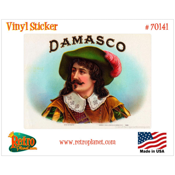 Damasco Cigar Label Vinyl Sticker