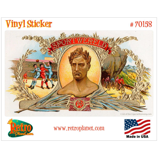 Sportswereld Cigar Label Vinyl Sticker