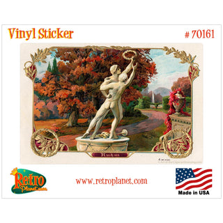 Ruhm Statue Cigar Label Vinyl Sticker