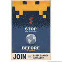 Stop The Space Invaders Wall Decal