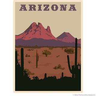 Arizona Desert Mountain Wall Decal