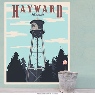 Hayward WI Muskie Water Tower Wall Decal