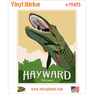 Hayward Muskie Fishing Museum Vinyl Sticker