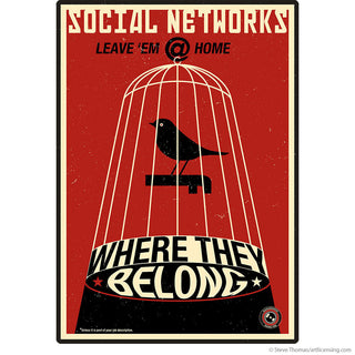 Social Networks Propaganda Wall Decal