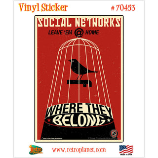 Social Networks Propaganda Office Vinyl Sticker