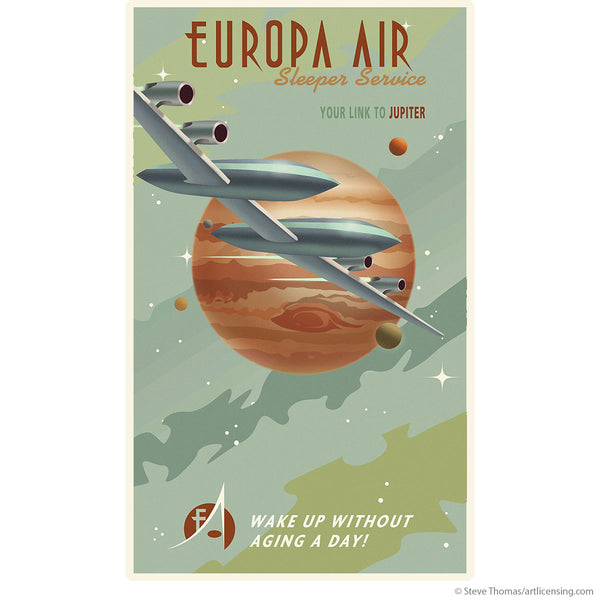 Europa Air Jupiter Space Travel Wall Decal